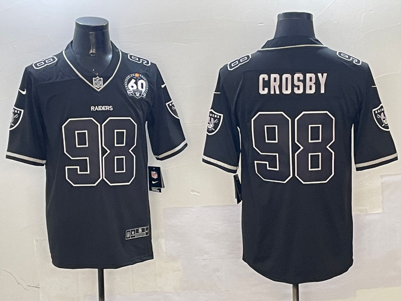 Men 2025 Oakland Raiders #98 Crosby Black Nike Limited NFL Jersey style 003->buffalo bills->NFL Jersey